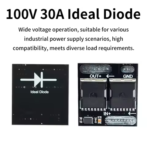 10A 30A Ideal Diode Module Anti-backflow Anti-reverse Ultra-low Power Simulation Mini Rectifier Boar
