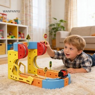 wanpanyu Race Car Rail Building Kit Kids Electric Train Toy 66/84pcs Magnetic Train Track Set Diy Ra
