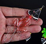 w0mrivw5r8 Lot 4pcs Rubber Frog Soft Fishing Lures Bass CrankBait Tackle 9cm/3.54`/6.2g by paxipa