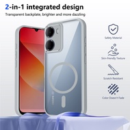 Suitable for Xiaomi POCO X8/M8/F8/C85/C85X/C71/X7/F7/M6/X6 Transparent Magnetic Phone Case HM K90 Ne