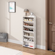 Simple Shoe Rack Entrance Shoe Cabinet Narrow Small Oblique Ultra-Thin Household Rental House Special Clearance Dormitory Multi-LayerDoor Shoe Rack Slipper Rack