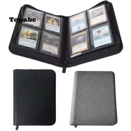 TOP Trading Card Holder Book, 160 Card Slot Side-Loading 4 Pocket Card Binder, High Quality PU Cover