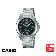 CASIO นาฬิกาข้อมือ CASIO รุ่น MTP-1215A-1ADF วัสดุสเตนเลสสตีล สีดำ