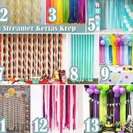 Partymaster Crepe Paper Streamer Decoration/Party Streamer