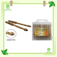 READYSTOCK] 1 PCS SENSUI 6MM CROSS TYPE GLASS & TILE DRILL BIT / MATA DRILL