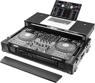 Odyssey Black Label DDJ-FLX10 1U Flight Case with Glide Style Laptop Platform and Wheels