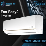 MIDEA แอร์ Midea Eco Easy2 Inverter รุ่น MSAF-CRDN8-IDU (พร้อมติดตั้ง)