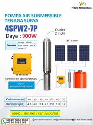 Panel Surya Paket Submersible Pump Pompa Solana 900watt + Panel Surya