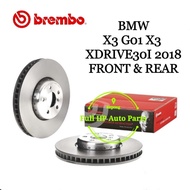 Brembo Front Rear Disc Rotor - BMW X3 G01 X3 XDRIVE30I 2018