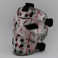 Casey Jones Friday 13 Style, Bloody and Battle Damaged, Halloween Mask, Samurai.