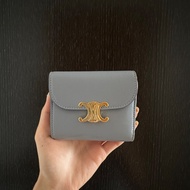 *No Receipt* Celine Small Wallet Triomphe 銀包