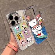 Cartoon Snoopy Metal Lens Case For Googel PIXEL 10 9 PRO XL 9A 8A PIXEL8 PIXEL9A PIXEL9  Transparent