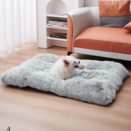Dog Bed Mats Washable Large Dog Sofa Bed Portable Pet Kennel Long Plush House  Sleep Protector Product Dog Bed Dropshipping