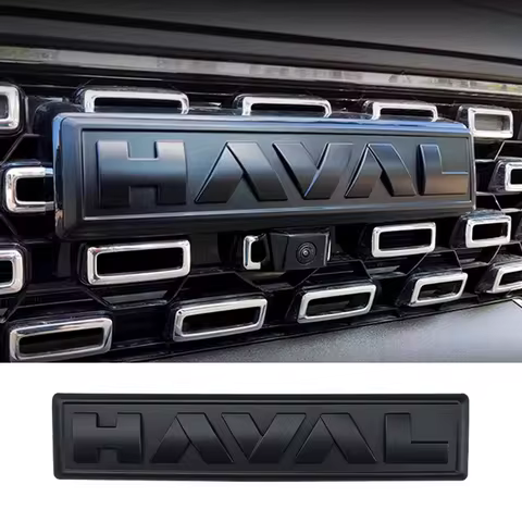 Car Front Network Black Logo Emblems For GWM Great Wall 3th Generation Haval H6 PHEV 1pc