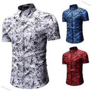 🔥DK Boutique Men Summer Short Sleeved Fashionable Printed Casual Shirt