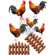 ✾Rooster Cake Topper/Manok na Pula Topper