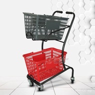 Shopping Cart Shopping Cart Supermarket Wholesale Beer Cart Shopping Cart Mall Cart Double Layer KTV