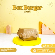 KRAFT BURGER BOX BURGER PACKAGING BOX/