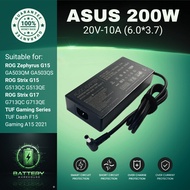 Asus 200W 20V-10A 6.0-3.7 Laptop Charger for ROG Zephyrus G15 GA503QM GA503QS ROG Strix G15