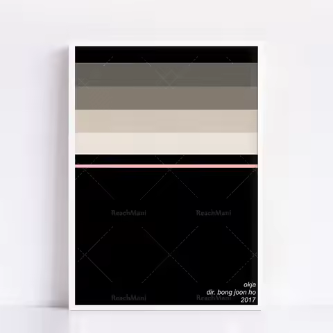 Palette de couleurs minimaliste. Imprimez des affiches au lieu d'affiches de cinéma, conception simp