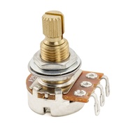 Musiclily Pro A250K Mini Pot Brass Metric Split Standard Shaft 9.5mm Audio Taper Potentiometer for E