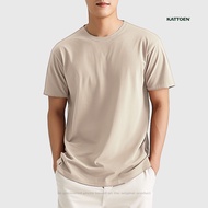 Kattoen - Beige Plain T-Shirt