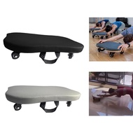 [mfnpqcn] Pilates Roller Balance Board with Wheels Equipment Workout Strength Training Portable Gift