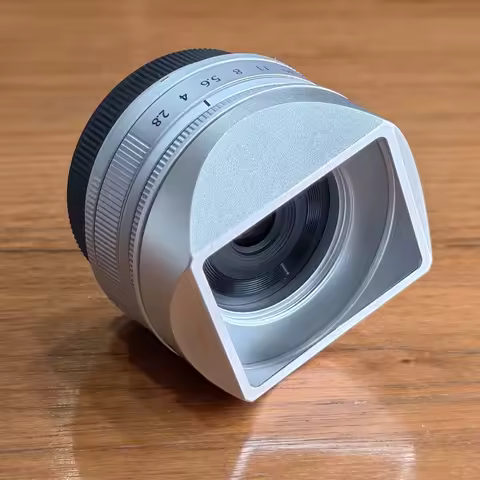 Metal Square Lens Hood With Metal Cap for Fujifilm Fujinon XF23mm F2.8 R WR - X-E5 Camera Accessorie