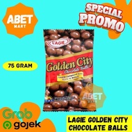 Lagie Golden City Chocolate Balls 75Gr - 75 Gr Small Economical ChocoBall Chocolate Biscuits Round C