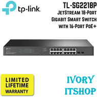 TP Link TL-SG2218P JetStream 18-Port Gigabit Smart Switch with 16-Port PoE+