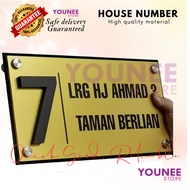 3d cutting house number, new modern house number ,nombor plat rumah, nombor rumah