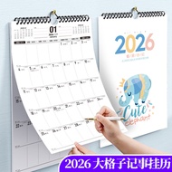 8. 2026 Simple ins Style Wall Calendar Calendar Note Annual Calendar Wall-Mounted Calendar Check-In 