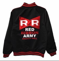 日本 Red Ribbon Army Dragon Ball 龍珠中性薄身刺繍棒球外套 Size: M / L / LL / 3L / 4L 尺寸大約: 身長 | 寬度 | 袖長（cm） M: 63 