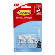 3M Command 17067CLR Clear Small Wire Hook Utensil Hooks (3 Hooks / Pack)