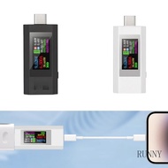 RUNNY USB C Tester Power Meter 4-30V 0-5 1A Electricity Monitor Voltage Current Display