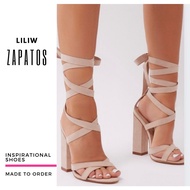 LILIW ZAPATOS FASHION GLADIATOR BLOCK HEELS