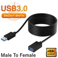 1/1.5/2/3M USB3.0 USB 2.0 Extension Cable Data Cord  Laptop TV SSD Computer Camera Printer Universal