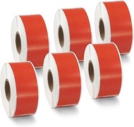 BETCKEY Colored Labels Compatible with Dymo 30277 (9/16" x 3-7/16") File Folder(2-up) Labels, Compat