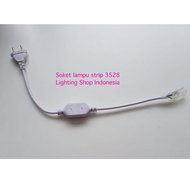 3528 5050 led plug strip light socket
