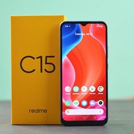 HOT DEALSRealme C15 (3 RAM + 32 ROM) MOBILE PHONE (IMPORT SET) FREE SILICONS CASE + SCREEN PROTEC