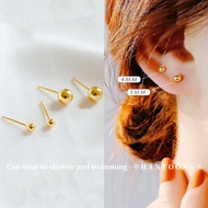 Subang Telinga Simple 18K Gold Earring Stainless Steel Earrings for Women Anting Anting Perempuan 耳環