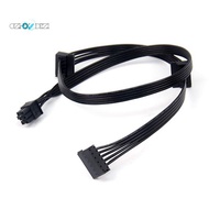 1Pcs GPU PCI Express 6Pin Male 1 to 3 SATA SSD Power Supply Cable for  CX850M CX750M CX600M CX500M C