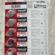 MAXELL CR2032 CR2025 CR2016 CR1620 CR1632 CR1616 GENUINE JAPAN 3V BATTERY CAR REMOTE WATCH 5PCS PER