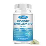 Bunkka Probiotics Capsules 300 Billion CFU with Digestive Enzymes Support Digestive &amp; Gut Health Probiotics For Women &amp; Men 30 Strains Supplements