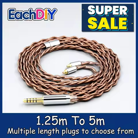 99% 24k Gold 7n Pure Silver Graphene Shield Earphone Cable For AKG N5005 N30 N40 MMCX LN008514