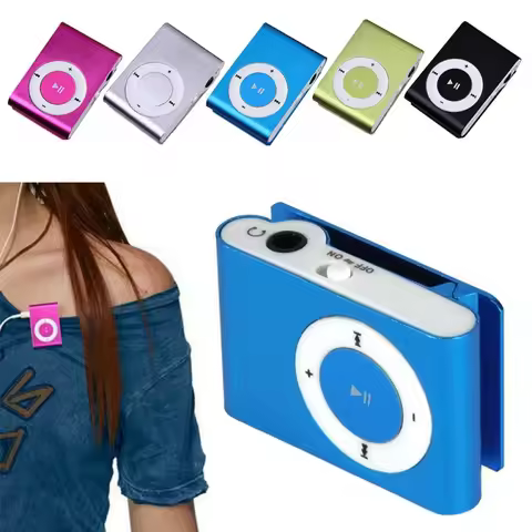 Mini USB MP3 Player Walkman Colourful Mini MP3 Player Music Media Mini Clip Support TF Card Stylish 