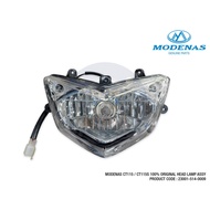 MODENAS CT115 CT115S CT 115 S 100% ORIGINAL HEAD LAMP ASSY HEAD LIGHT LAMPU DEPAN 23001-514-0009