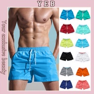 Cross-border European and American men's beach pants sports surfing pants solid color beach pants la