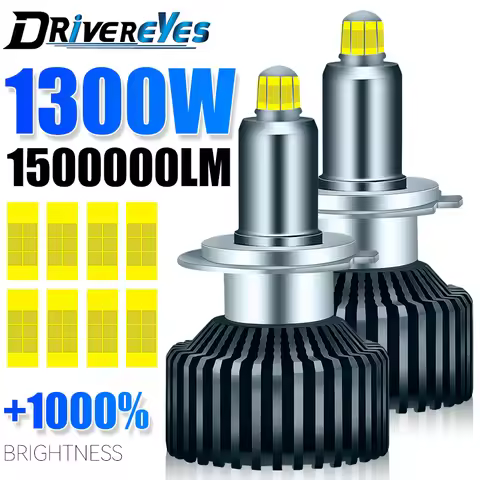 360 H7 LED Canbus 1300W Car Headlights H11 H8 H1 9005 HB3 9006 HB4 9012 HIR2 D2S D4S D2R D4R 3000K 4