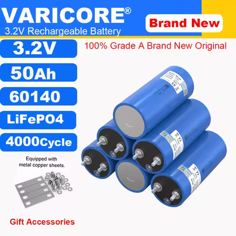 1-8pcs 3.2V 50Ah LiFePO4 Battery 60140 Lithium iron phosphate batteries for 12V 24V 3C Motorcycle Ca